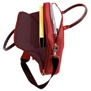 Sacoche femme pour ordinateur portable rouge