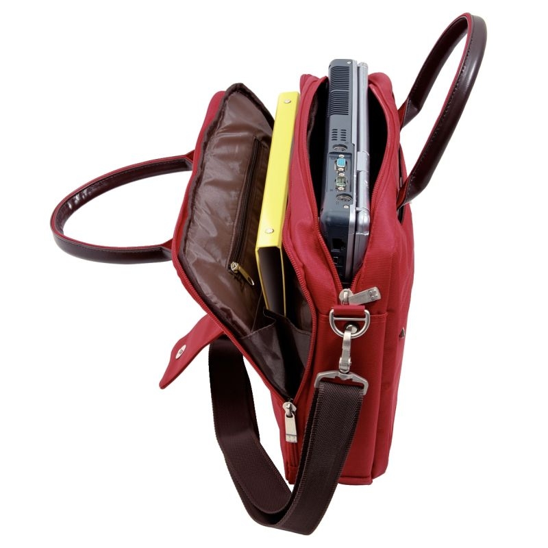 Sacoche femme pour ordinateur portable rouge