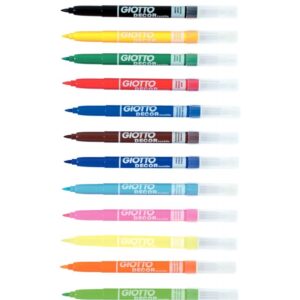 Schoolpack de 48 feutres textile pointe moyenne coloris assortis
