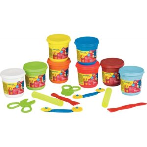 Schoolpack de 8 pots de 220G de pâte à jouer GIOTTO bébé