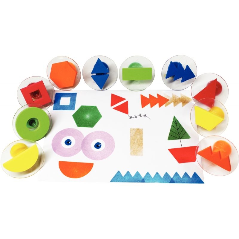Set de 10 tampons D. 7,5 cm EVA les formes