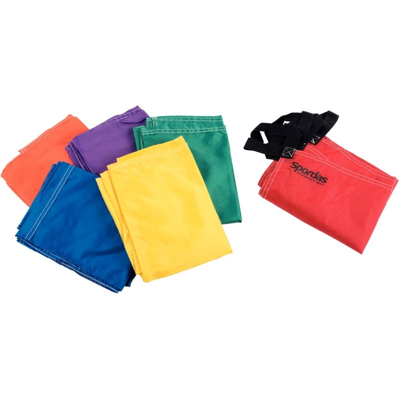 Set de 6 mini-parachutes L 127 x l 83 cm