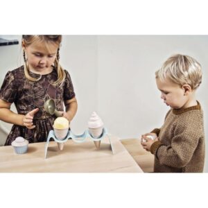 Set de crèmes glacées en bioplastic, 15 pièces