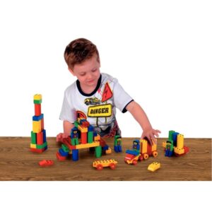 Set manético junior de 98 pièces + 12 fiches modèles formes et couleurs assorties