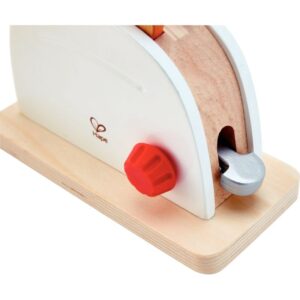 Set toaster en bois blanc et accessoires