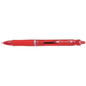 Stylo Acroball rétractable clip plastique rouge