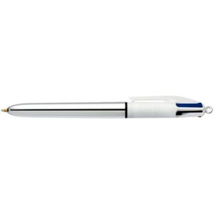 Stylo bille Bic 4 Colours Shine silver