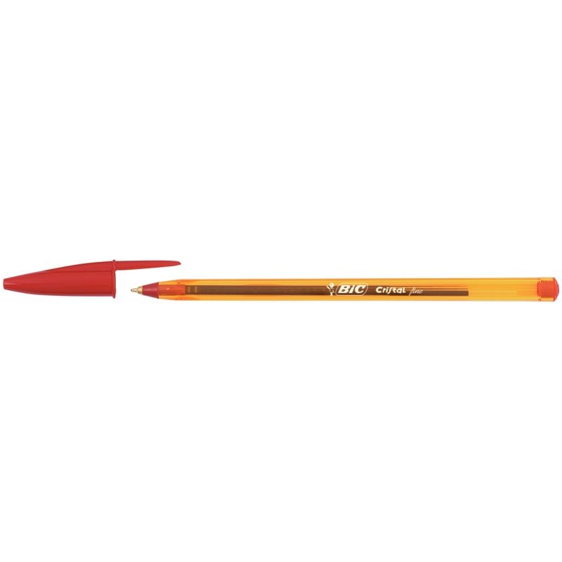 Stylo bille Bic Cristal pointe fine rouge