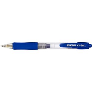 Stylo gel rétractable K3 bleu