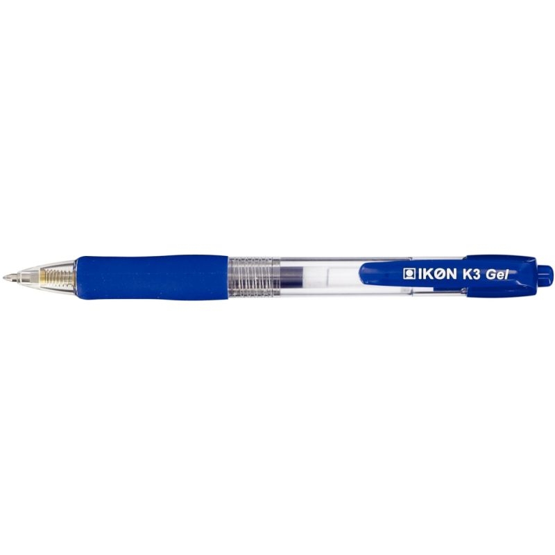 Stylo gel rétractable K3 bleu