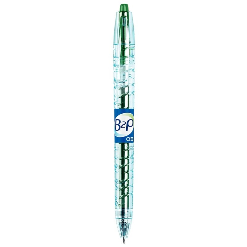 Stylo gel rétractable Pilot B2P 0,7 mm vert