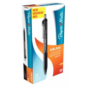 Stylo Inkjoy 300 rétractable pointe moyenne noir