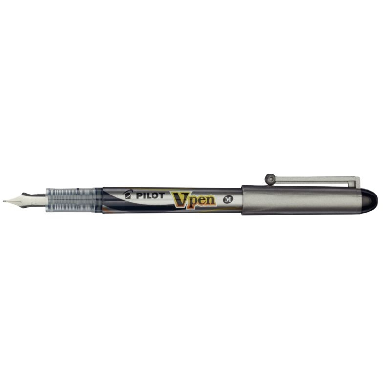 Stylo plume jetable Pilot V-Pen pro noir