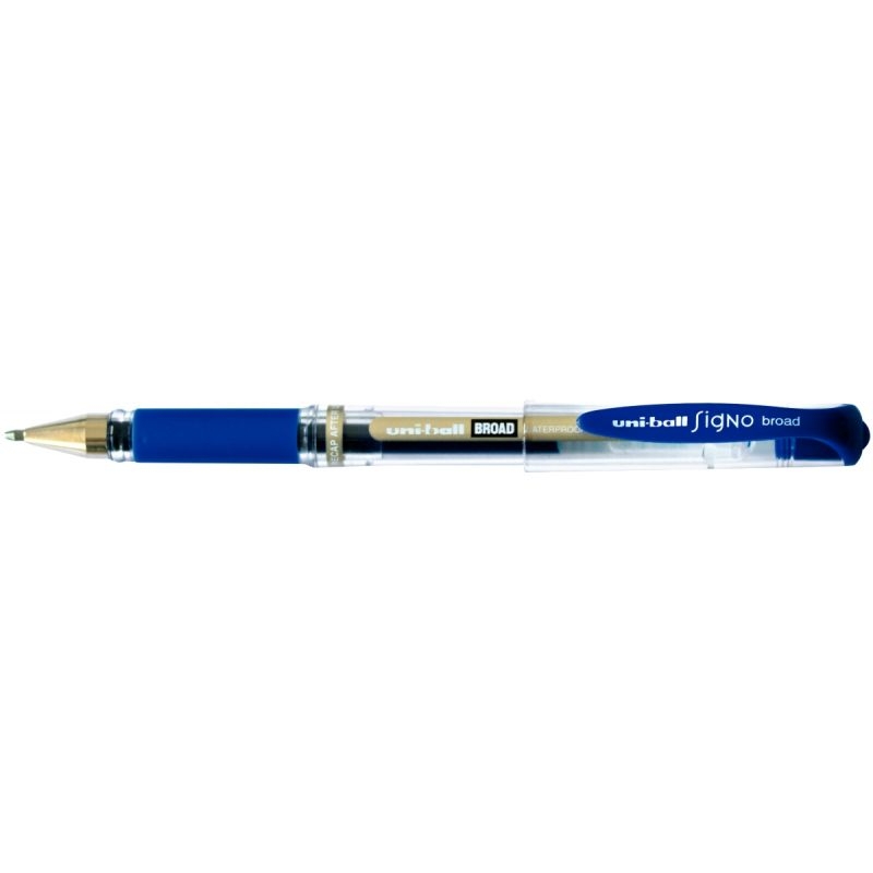 Stylo uni Signo Broad gel impact bleu