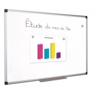 Tableau blanc tôle laquée