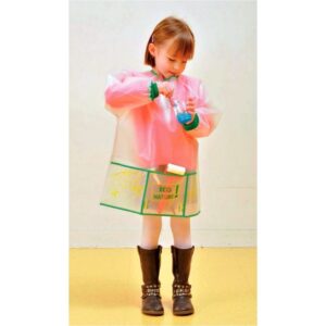 Tablier écologique enfant modèle 3 – 5 ans  blanc et vert