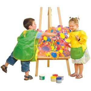 Tablier enfant modèle 2- 3 ans vert/ jaune