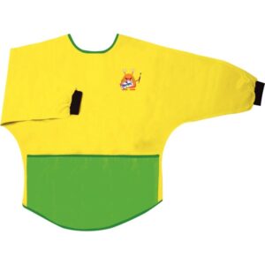 Tablier enfant modèle 2- 3 ans vert/ jaune