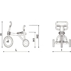 Tricycle 4/6ans Jaune