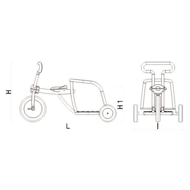 Tricycle 4/8 ans pompier rouge