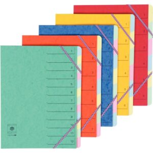 trieur dos extensible carte lustrée - 12 compartiments - PAPETERIE
