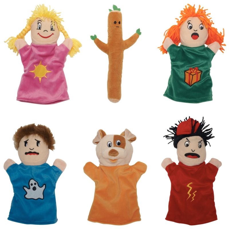 Ensemble De 6 Marionnettes à Main Famille En Peluche Douce – Jeux De Rôle Et Récits Créatifs Pour Enfants