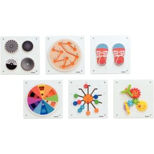 Lot de 6 panneaux d’activités muraux, assortiment 2