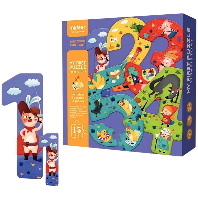 Mes premiers puzzles progressifs 1,2,3,4,5 les contes