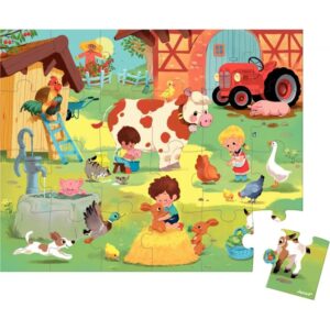 puzzle,ferme,animaux,enfants
