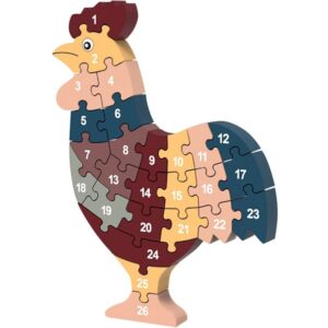 Puzzle coq lettres et chiffres