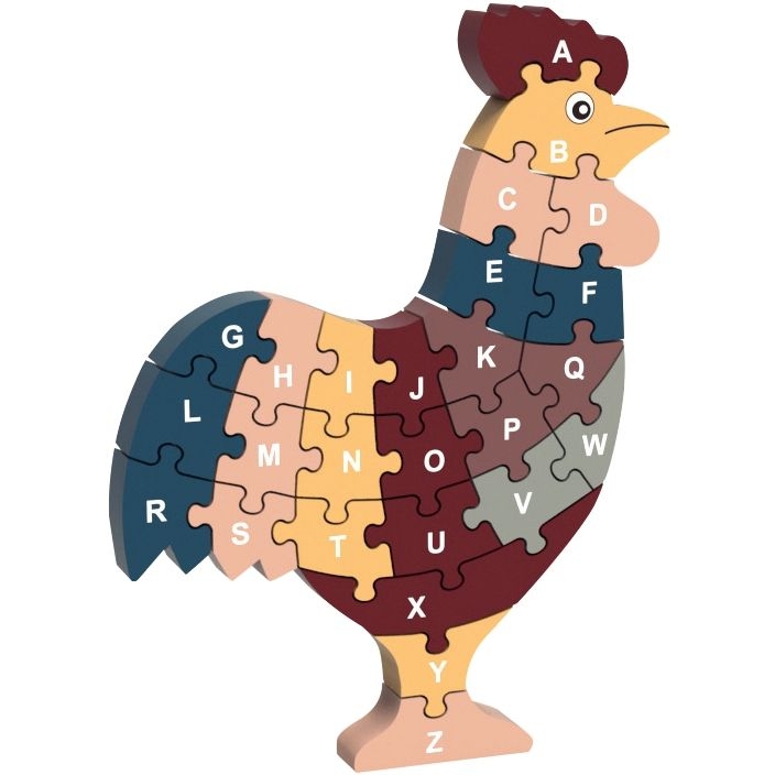 Puzzle coq lettres et chiffres