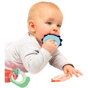 Trio de hochets animaux en plastique
