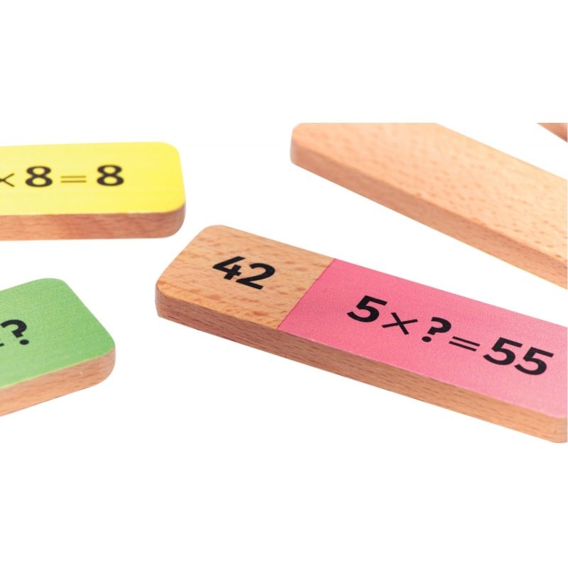 Domino multiplication en bois