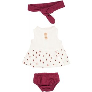 Lot de 3 tenues pour poupée fille 30 à 32 cm