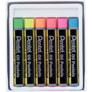 Pack de 6 pastels fluo