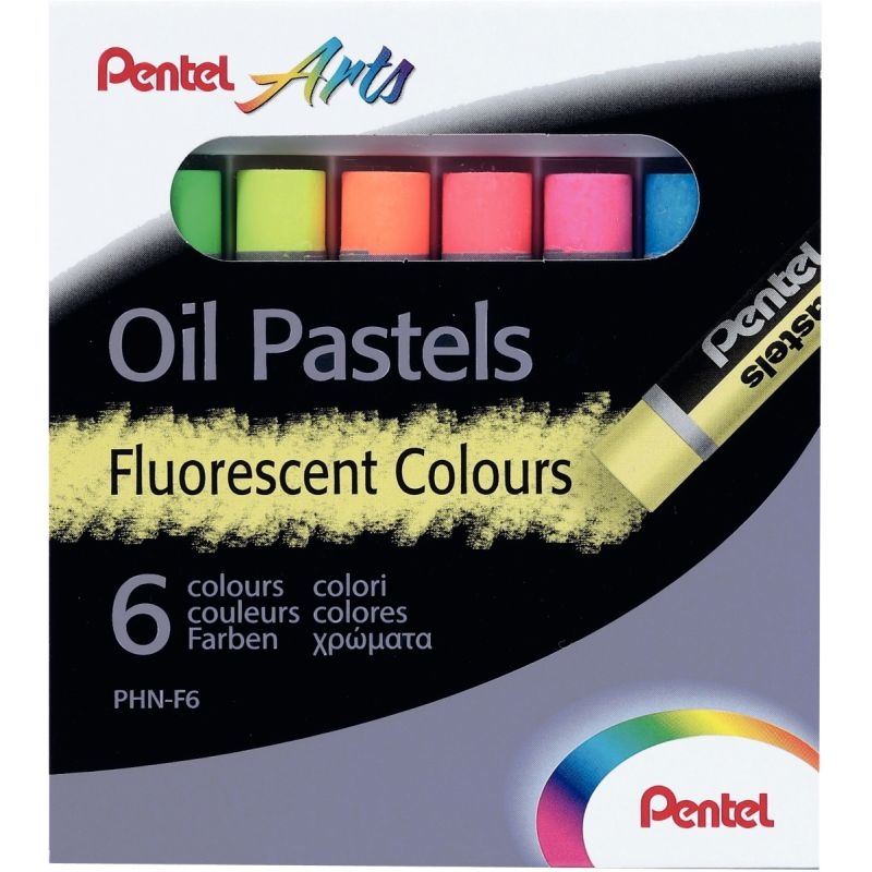 Pack de 6 pastels fluo