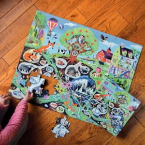 Puzzle XL de 48 pièces EEBOO, la vie sous terre