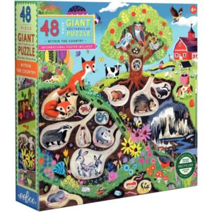 Puzzle XL de 48 pièces EEBOO, la vie sous terre