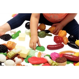 Super food set de 114 aliments en plastique