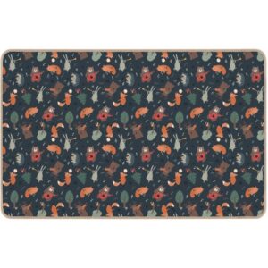 Tapis recto verso 150x98cm la forêt