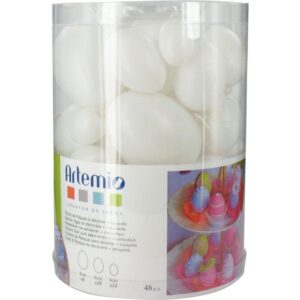 Baril de 48 oeufs en plastique blanc