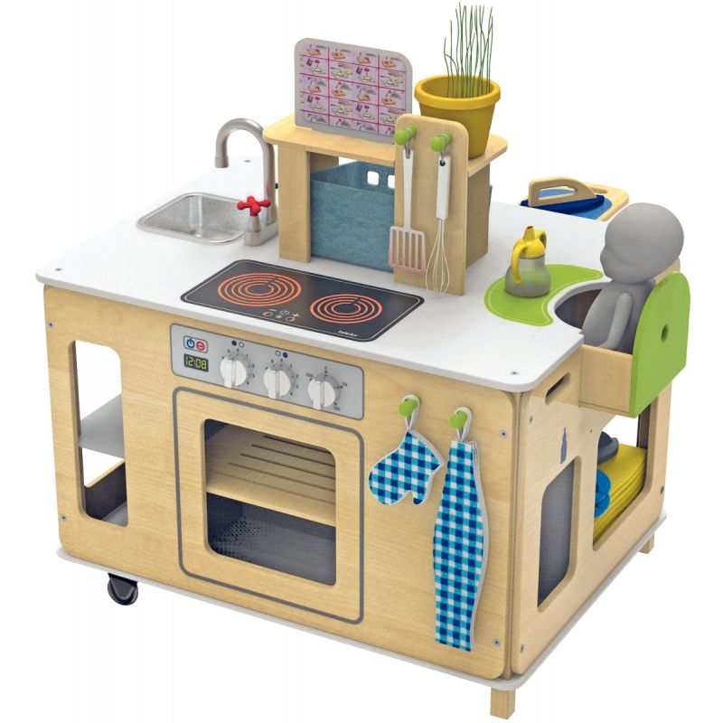 Bloc de cuisine mobile 4 en 1 + accessoires