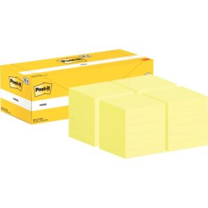 Boite de 24 blocs post-it format 76x76mm coloris jaune dont 6 gratuits
