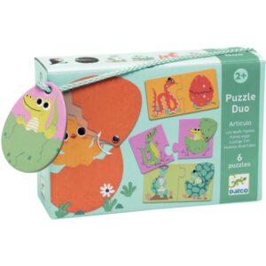 Boite de 6 puzzles duo, les oeufs rigolos