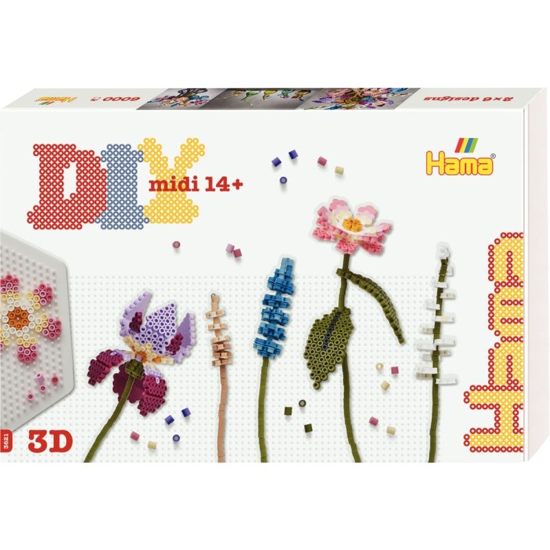 Boite Hama art midi bouquet de fleurs