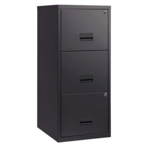 Classeur 3 tiroirs pour dossiers suspendus Eco anthracite