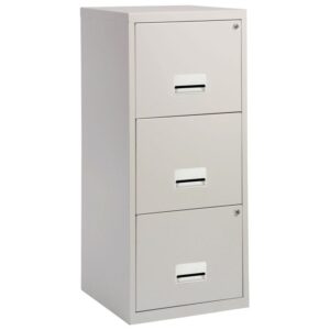 Classeur 3 tiroirs pour dossiers suspendus Eco gris clair