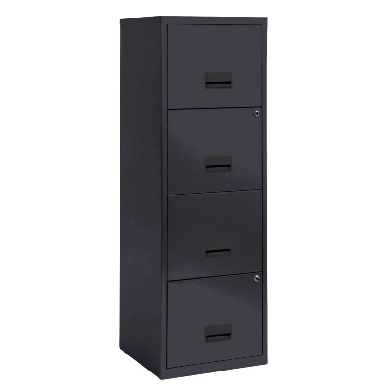 Classeur 4 tiroirs pour dossiers suspendus Eco anthracite