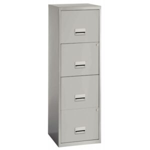 Classeur 4 tiroirs pour dossiers suspendus Eco gris clair