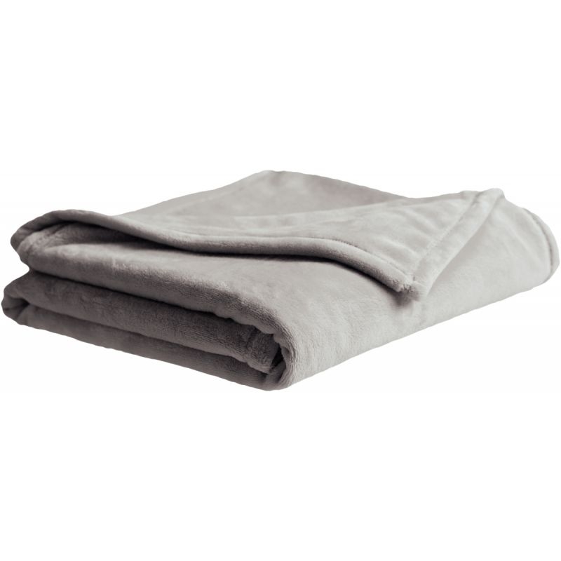 Couverture microfibre 110x85cm grise